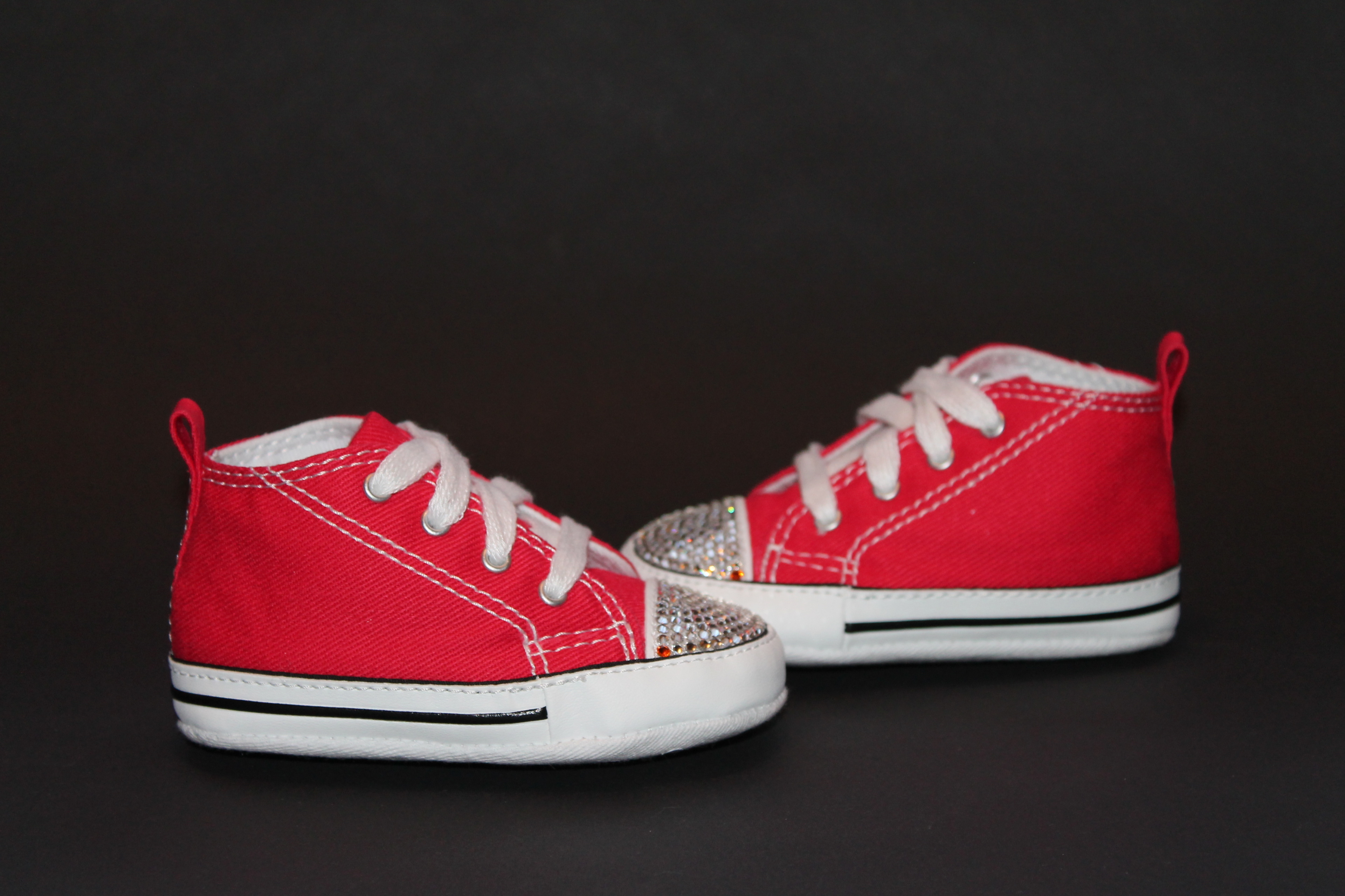 red converse crib shoes